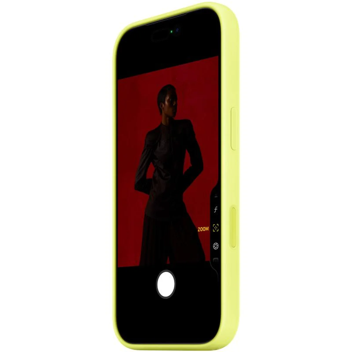 Чехол Silicone case (AAA) with Magsafe and Animation для Apple iPhone 17 Pro (6.3") Neon Yellow