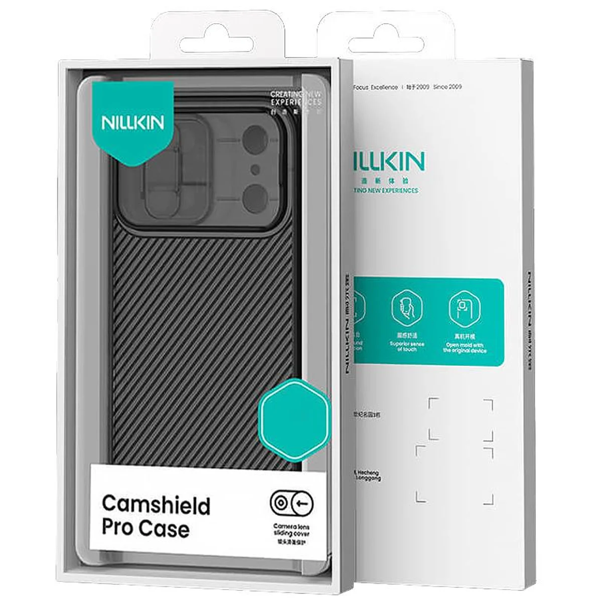 Карбоновая накладка Nillkin CamShield Pro для Apple iPhone 17 Pro (6.3") Transparent black