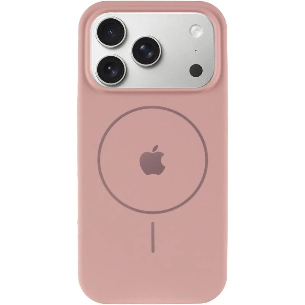 Чехол Silicone Case Full Protective (AA) V2 with MagSafe для Apple iPhone 17 Pro (6.3") Розовый / Pink Sand