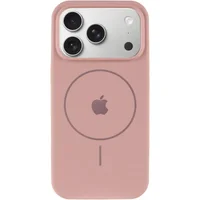 Чехол Silicone Case Full Protective (AA) V2 with MagSafe для Apple iPhone 17 Pro (6.3") Розовый / Pink Sand