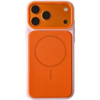 Чохол TPU TechWoven Hybrid with MagSafe для Apple iPhone 17 Pro (6.3") Pink / Orange