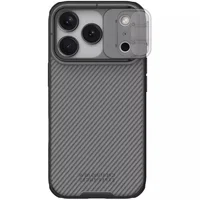 Карбоновая накладка Nillkin CamShield Pro для Apple iPhone 17 Pro (6.3") Transparent black