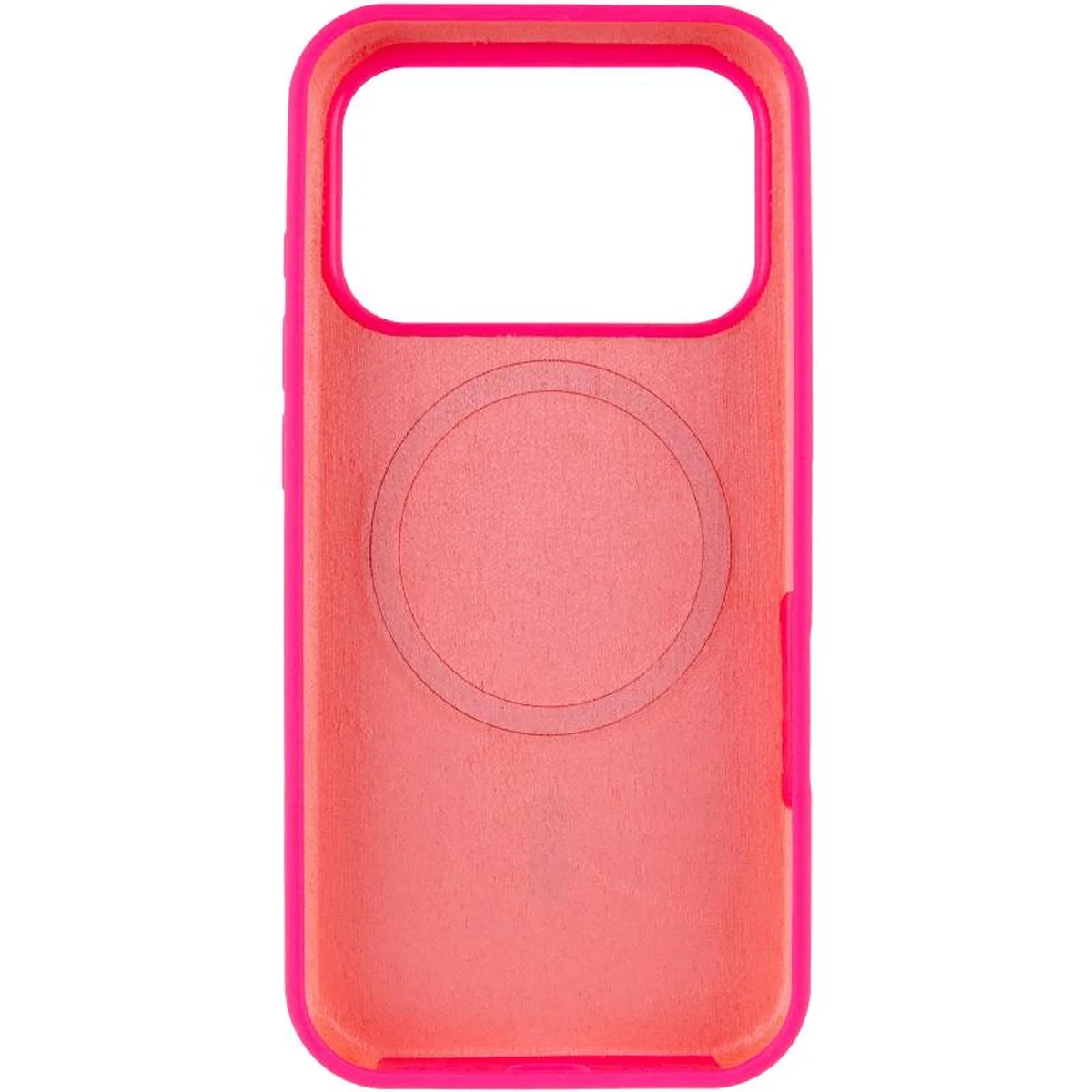 Чехол Silicone Case Full Protective (AA) V2 with MagSafe для Apple iPhone 17 Pro (6.3") Розовый / Barbie pink