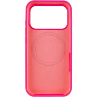 Чехол Silicone Case Full Protective (AA) V2 with MagSafe для Apple iPhone 17 Pro (6.3") Розовый / Barbie pink