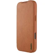 Кожаный чехол-книжка Nillkin Qin Pro Camshield для Apple iPhone 17 Pro (6.3") Brown