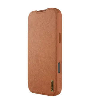 Шкіряний чохол-книжка Nillkin Qin Pro Camshield для Apple iPhone 17 Pro (6.3") Brown
