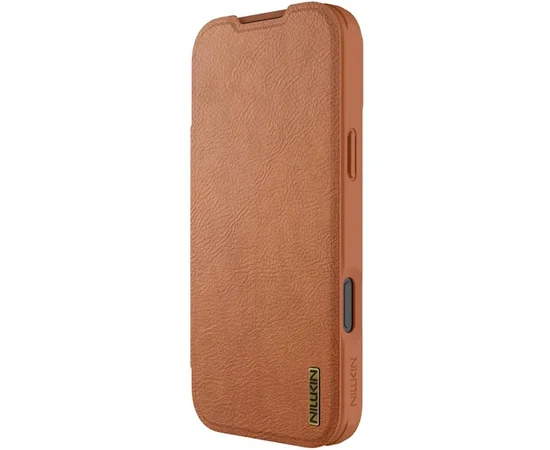 Шкіряний чохол-книжка Nillkin Qin Pro Camshield для Apple iPhone 17 Pro (6.3") Brown