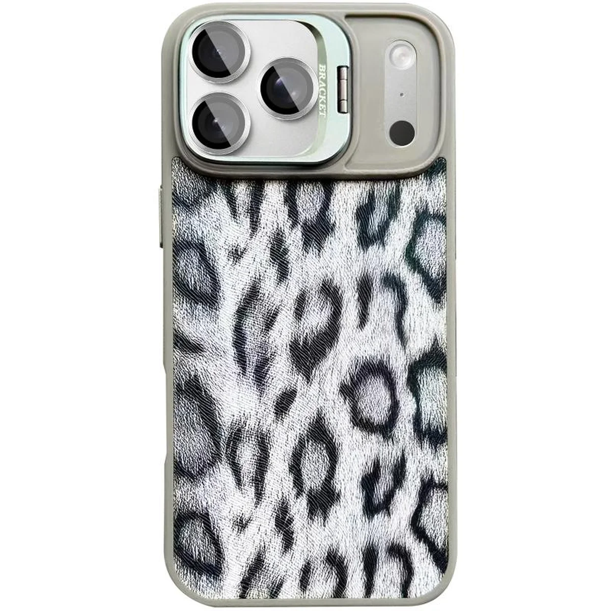 Чехол TPU+PC Wild Leopard with MagSafe and Lens для Apple iPhone 17 Pro (6.3") Grey