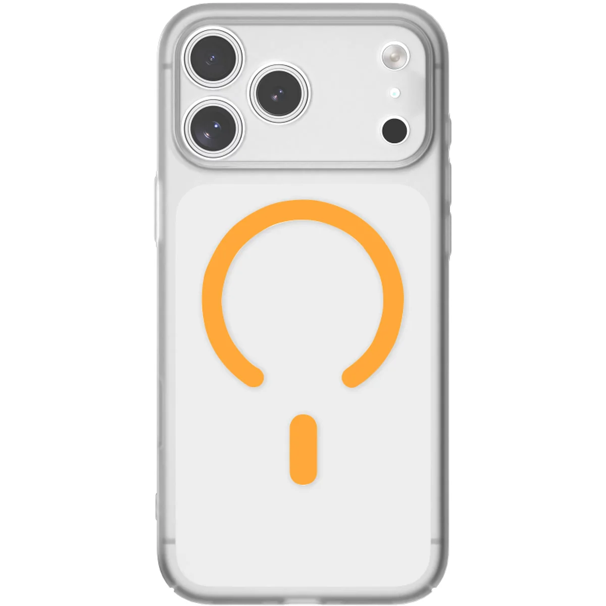 Чехол PC Slim Matte with Magnetic Fit (camera button) для Apple iPhone 17 Pro (6.3") Orange
