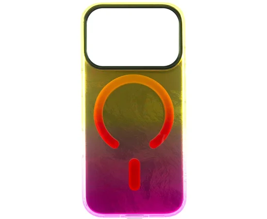 Чохол TPU Shiny Mountain (MagFit) для Apple iPhone 17 Pro (6.3") Yellow / Pink