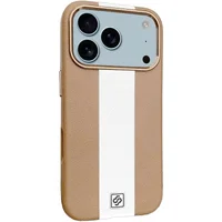 Кожаный чехол Rally with MagSafe для Apple iPhone 17 Pro (6.3") Beige / White