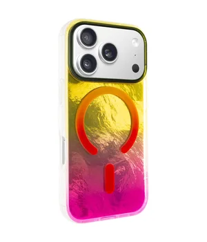 Чохол TPU Shiny Mountain (MagFit) для Apple iPhone 17 Pro (6.3") Yellow / Pink