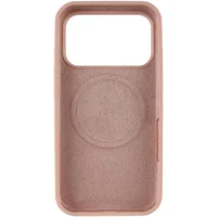 Чехол Silicone Case Full Protective (AA) V2 with MagSafe для Apple iPhone 17 Pro (6.3") Розовый / Pink Sand