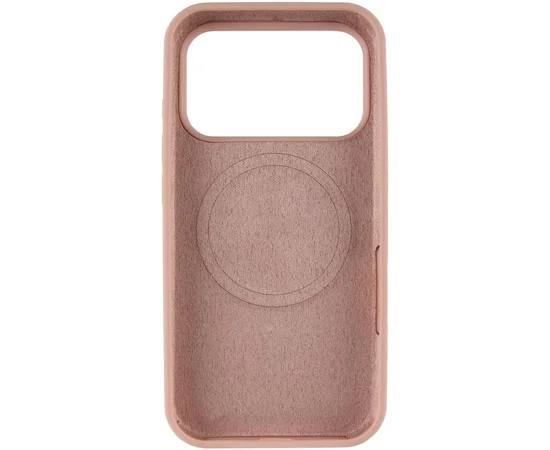Чехол Silicone Case Full Protective (AA) V2 with MagSafe для Apple iPhone 17 Pro (6.3") Розовый / Pink Sand