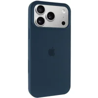Чехол Silicone Case Full Protective (AA) для Apple iPhone 17 Pro (6.3") Синий / Deep navy