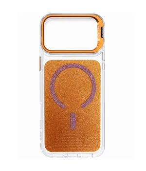 Чохол TPU+PC Jewel Sparkle with MagSafe для Apple iPhone 17 Pro (6.3") Orange Sparkle