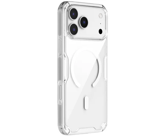 TPU чехол Nillkin Nature Pro Magnetic для Apple iPhone 17 Pro (6.3") Бесцветный (прозрачный)
