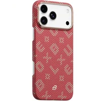 TPU+PC чехол Blueo Gilded Tactile Woven with MagSafe для Apple iPhone 17 Pro (6.3") Red