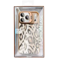 Чехол TPU+PC Wild Leopard with MagSafe and Lens для Apple iPhone 17 Pro (6.3") Brown