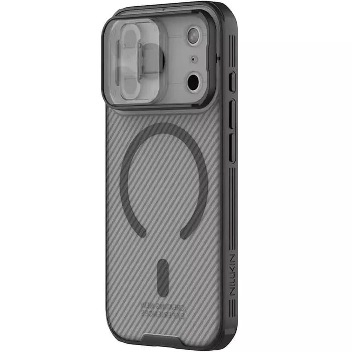 Карбоновая накладка Nillkin CamShield Pro Magnetic для Apple iPhone 17 Pro (6.3") Transparent black