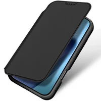 Чехол-книжка Dux Ducis с карманом для визиток для Apple iPhone 17 Pro (6.3") Черный