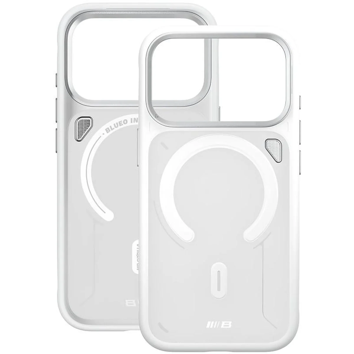 TPU+PC чохол Blueo Frosted Heat Dissipation Stand with MagSafe для Apple iPhone 17 Pro (6.3") Білий