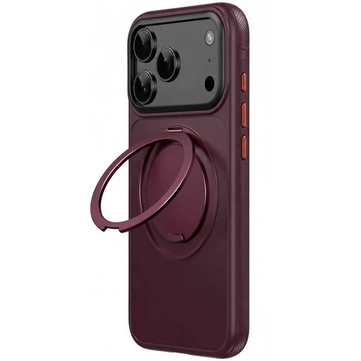 Чехол Ummi Stylish with MagSafe Ring для Apple iPhone 17 Pro / 18 Pro (6.3") Deep Cherry