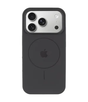 Чехол Silicone Case Full Protective (AA) V2 with MagSafe для Apple iPhone 17 Pro (6.3") Серый / Dark Gray