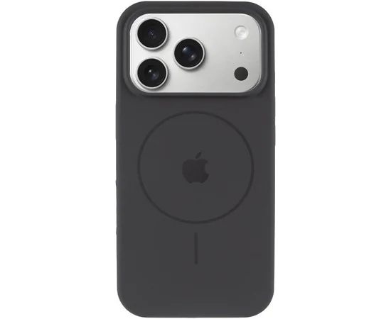 Чехол Silicone Case Full Protective (AA) V2 with MagSafe для Apple iPhone 17 Pro (6.3") Серый / Dark Gray
