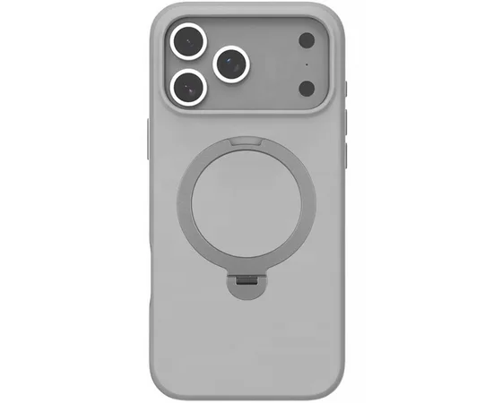TPU+PC чехол Metal Buttons with MagSafe Colorful HQ Ring для Apple iPhone 17 Pro (6.3") Grey