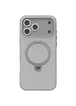 TPU+PC чехол Metal Buttons with MagSafe Colorful HQ Ring для Apple iPhone 17 Pro (6.3") Grey