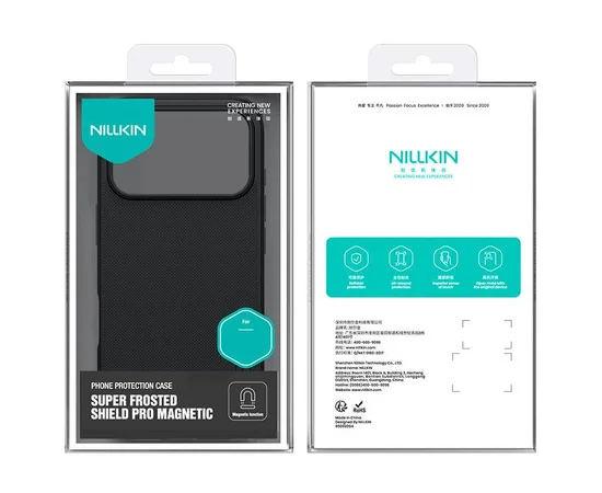 Чехол Nillkin Matte Magnetic Pro для Apple iPhone 17 Pro (6.3") Черный / Black