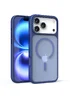 TPU+PC чохол Metal Buttons with MagSafe для Apple iPhone 17 Pro (6.3") Синій / Navy Blue