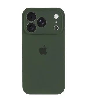 Чохол Silicone Case Full Camera Protective (AA) для Apple iPhone 17 Pro (6.3") Зелений / Cyprus Green