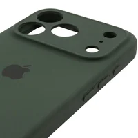 Чехол Silicone Case Full Camera Protective (AA) для Apple iPhone 17 Pro (6.3") Зеленый / Cyprus Green