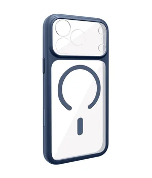 Чехол TPU GETMAN Moon Clear with MagSafe для Apple iPhone 17 Pro (6.3") Blue