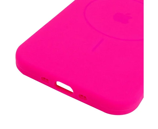 Чехол Silicone Case Full Protective (AA) V2 with MagSafe для Apple iPhone 17 Pro (6.3") Розовый / Barbie pink