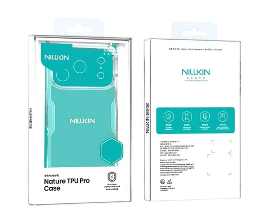 TPU чехол Nillkin Nature Pro Series для Apple iPhone 17 Pro (6.3") Бесцветный (прозрачный)