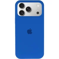 Чохол Silicone Case Full Protective (AA) для Apple iPhone 17 Pro (6.3") Синій / Capri Blue
