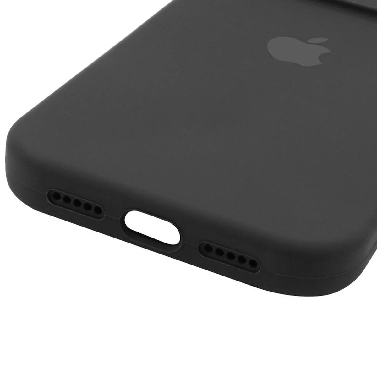 Чехол Silicone Case Full Camera Protective (AA) для Apple iPhone 17 Pro (6.3") Черный / Black