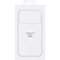 Чехол Clear Case (AAA) with MagSafe and Animation для Apple iPhone 17 Pro (6.3") Clear