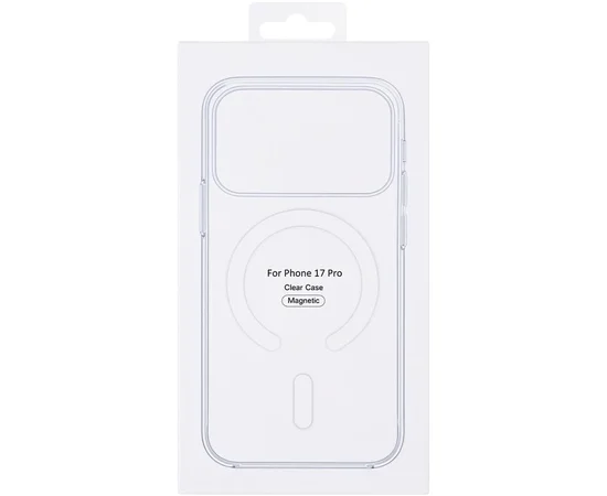 Чохол Clear Case (AAA) з MagSafe and Animation для Apple iPhone 17 Pro (6.3") Clear