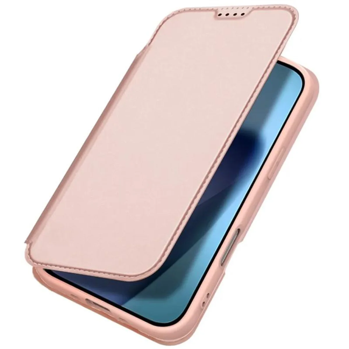 Чехол-книжка Dux Ducis с карманом для визиток для Apple iPhone 17 Pro (6.3") Rose Gold