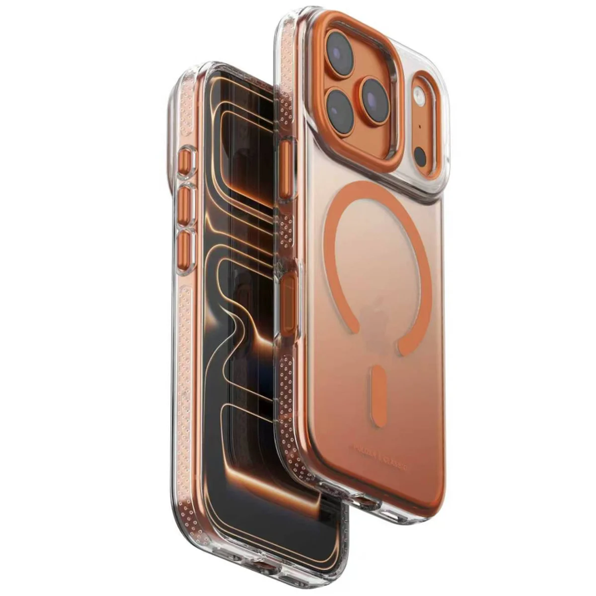Чехол TPU+PC Puloka Resplendent with Magnetic Fit для Apple iPhone 17 Pro / 18 Pro (6.3") Orange
