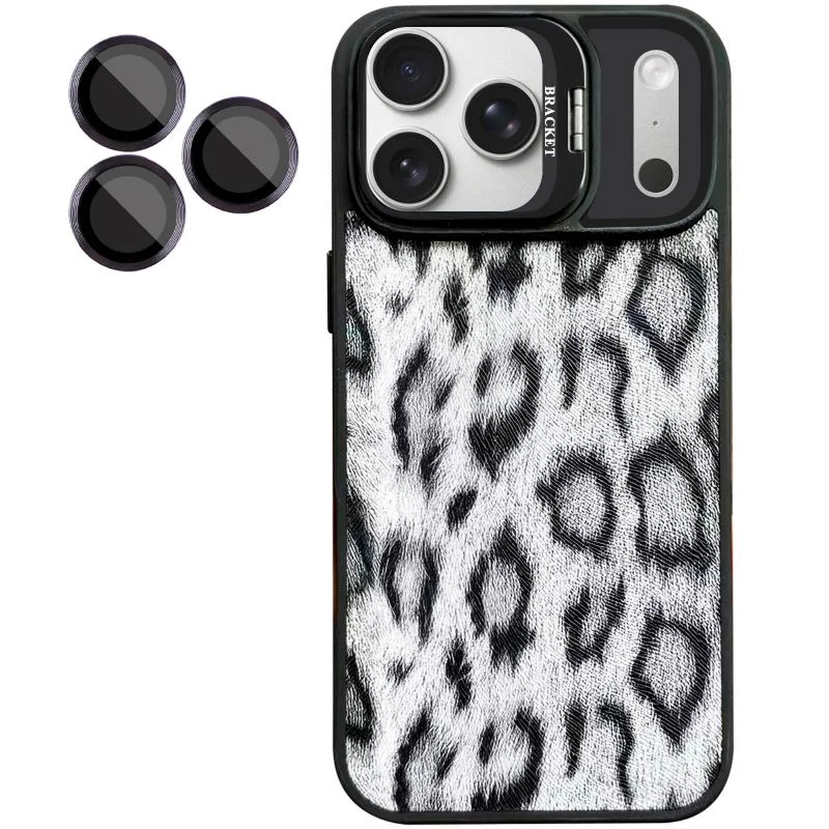 Чехол TPU+PC Wild Leopard with MagSafe and Lens для Apple iPhone 17 Pro (6.3") Black