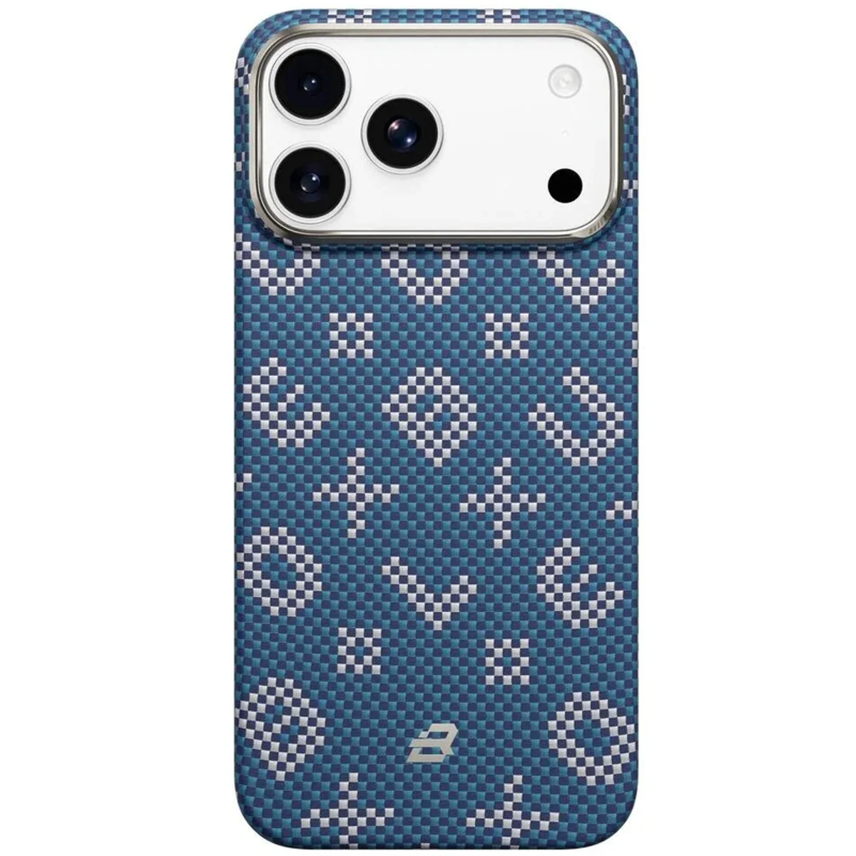 TPU+PC чехол Blueo Gilded Tactile Woven with MagSafe для Apple iPhone 17 Pro (6.3") Blue