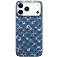 TPU+PC чехол Blueo Gilded Tactile Woven with MagSafe для Apple iPhone 17 Pro (6.3") Blue