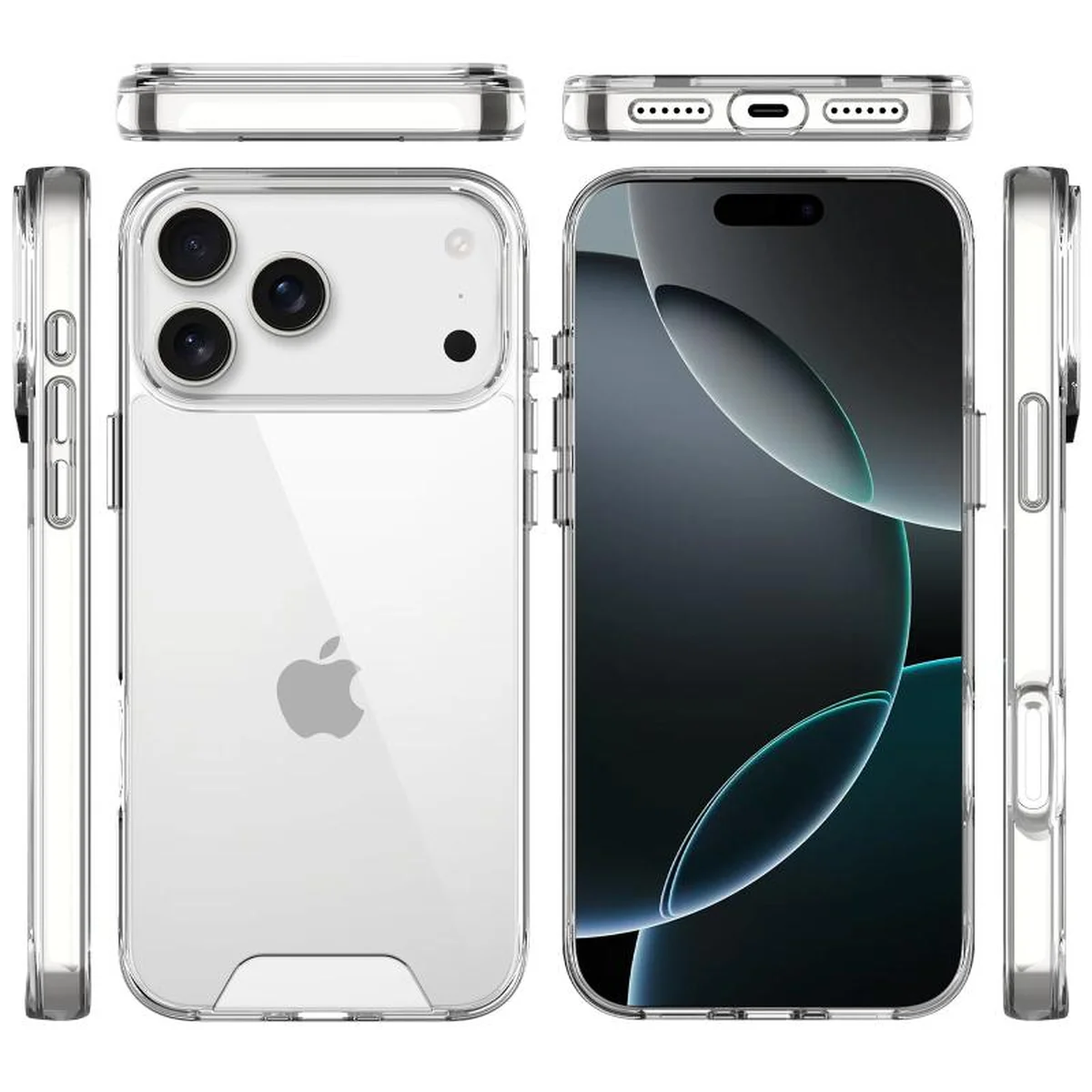 Чехол TPU Space Case transparent для Apple iPhone 17 Pro (6.3") Прозрачный