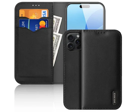 Чохол-книжка Dux Ducis Hivo для Apple iPhone 17 Pro (6.3") Black