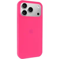 Чехол Silicone Case Full Protective (AA) для Apple iPhone 17 Pro (6.3") Розовый / Barbie pink